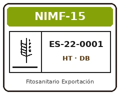 Certificación Fitosanitaria NIMF-15 ES-22-0001 HT - Maderas Planes
