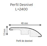 perfil desnivel zocalo y perfiles parquet laminado