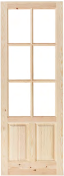 PUERTA MD.PLANA 6/CRISTAL 825x2030x35 MOD.105