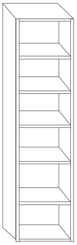 MODULO COLUMNA H/M  BLANCO-SOF 2200x600x580