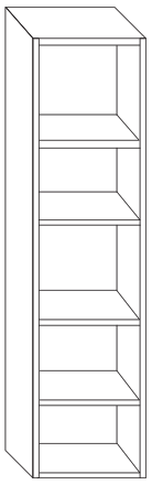 MODULO COLUMNA H/M BLANCO-SOF 2000x600x580