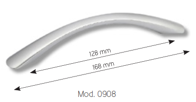 TIRADOR MODELO 0908 CROMO MATE 128x168mm REF.0199292