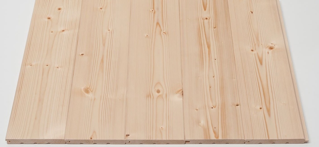 Tarima biselada abeto sin barnizar