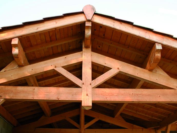 Vigas macizas de madera