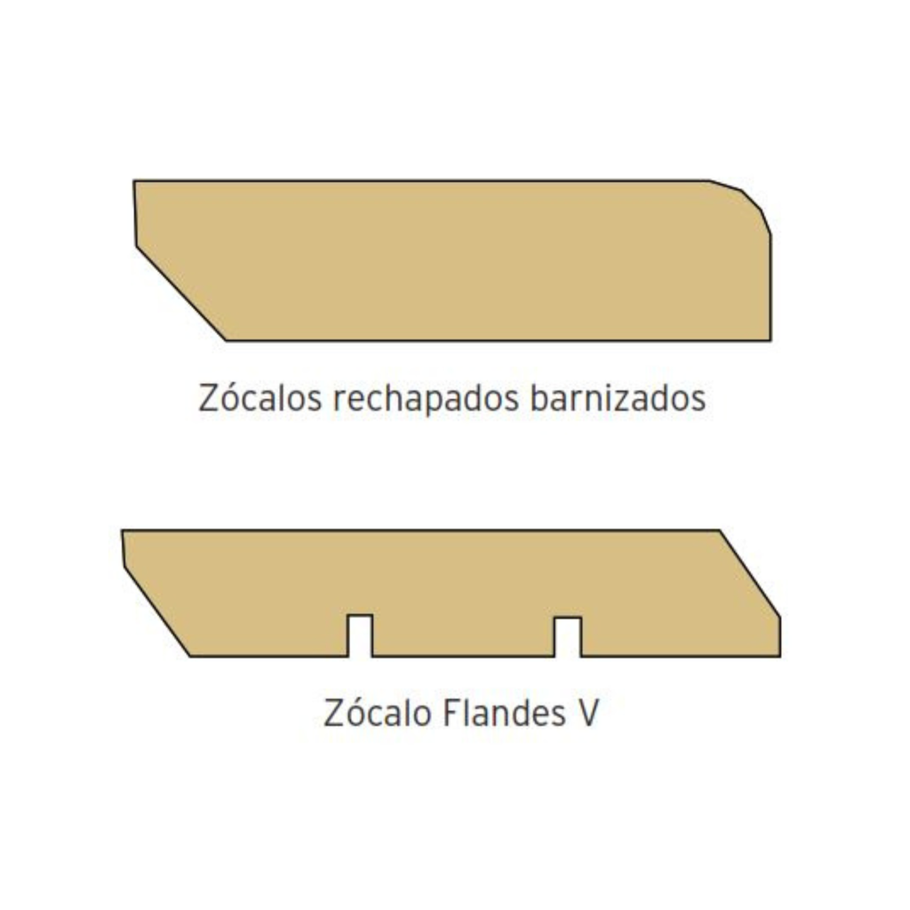 Zócalo parquet flotante madera