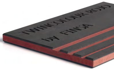 TWINCOLOR MDF ROJO 16mm 2850x2100