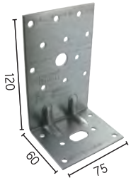 E6/2,5 ESCUADRA REFORZADA 75x120x60