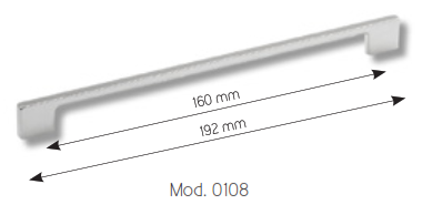TIRADOR MODELO 0108 CROMO MATE 160x192mm REF.0199892